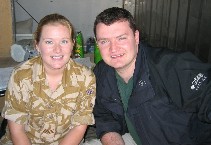 Kelly from the EFI @ Al Amarah - A wannabe Para and member of the 'California Highway Patrol' "CHIPS"  - Pictured here together with some random hunky guy who happened to be nearby at the time!