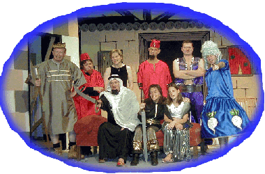 Bielefeld's Theatre 39 'Arabian Knights' cast members...